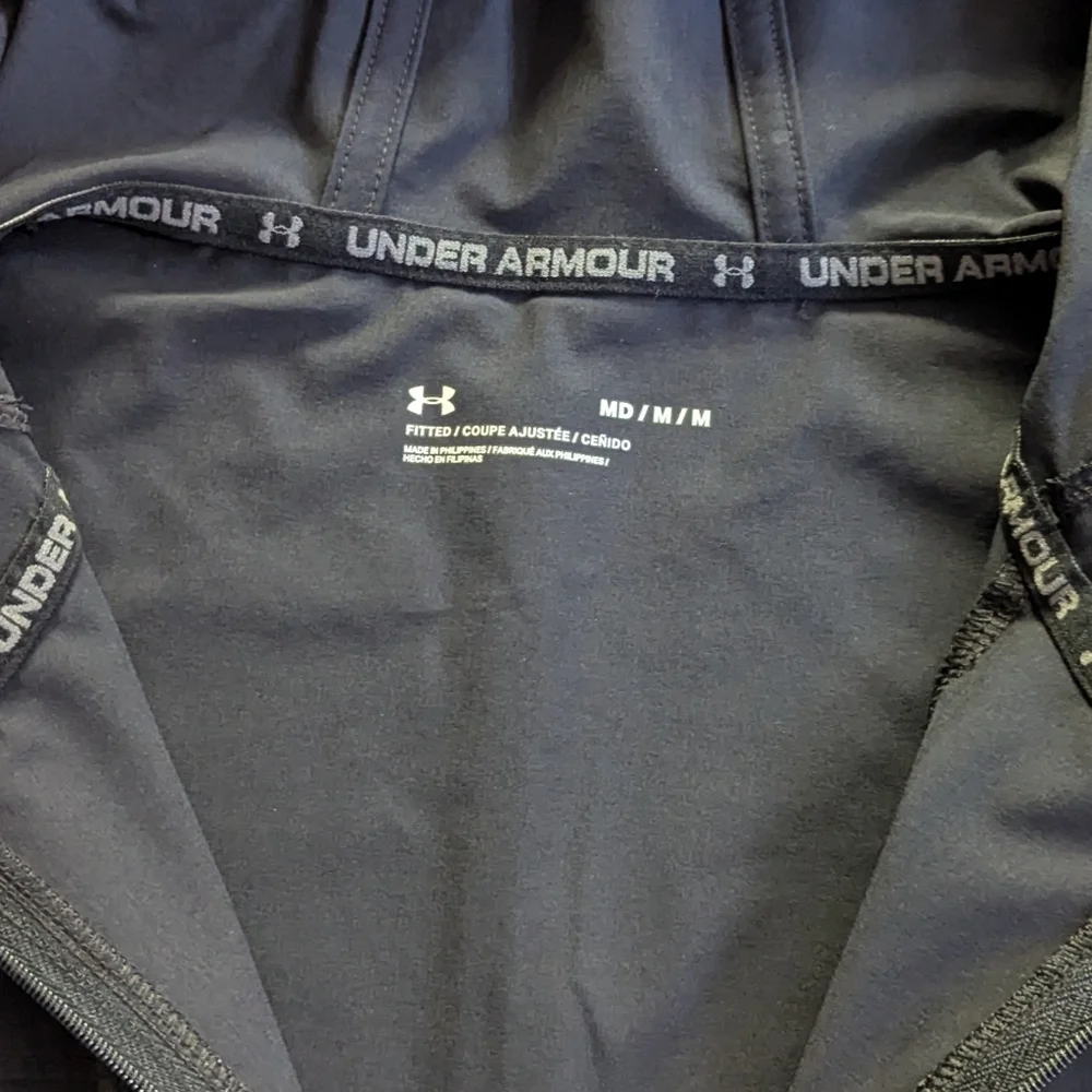 Under Armour Men's Vanish Water Resistant 1/4 Zip Pullover Black Jacket Size Med - Picture 4 of 6